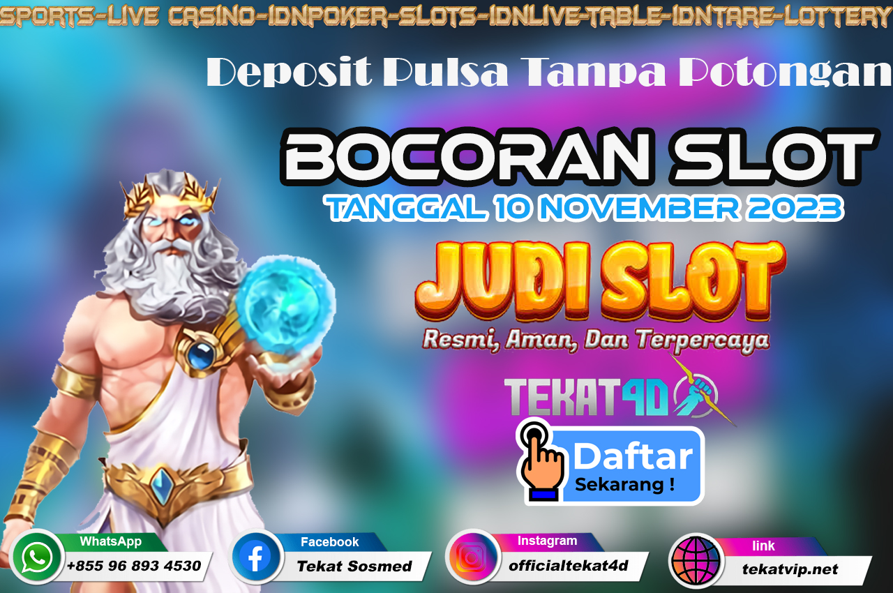 PREDIKSI SLOT TEKAT4D TANGGAL 10 NOVEMBER 2023