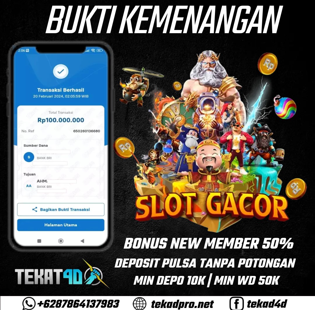 BUKTI KEMENANGAN TEKAT4D 20 FEBRUARI 2024