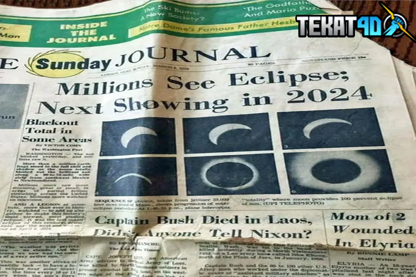 Viral, Koran Tahun 1970 Ini Prediksikan Gerhana Matahari Pada April 2024