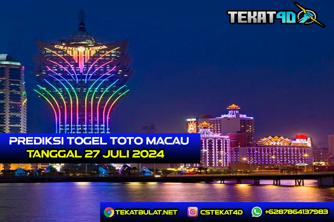 Prediksi Togel TotoMacau Jitu 27 JULI 2024